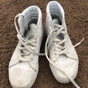 Vans white high tops